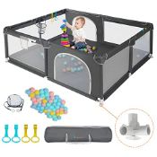 RRP £110.19 COMOMY Baby Playpen 200 x 180 x 66 cm