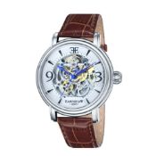 RRP £116.57 Thomas Earnshaw Men's Skeleton Automatic Watch with Leather Strap ES-8011-01