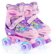 RRP £59.28 Runcinds Adjustable Kids Roller Skates for Girls Kids