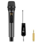 RRP £45.65 TONOR Wireless Microphone with Treble/Bass/Echo