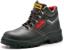 RRP £39.72 Black Hammer Mens Safety Boots Leather S3 SRC Black