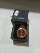 RRP £327.05 Thomas Sabo Men's Watch Rebel Race rose gold brown Analogue Quartz
