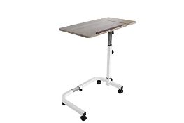 RRP £167.49 KMINA - Overbed Table with Wheels Adjustable Height