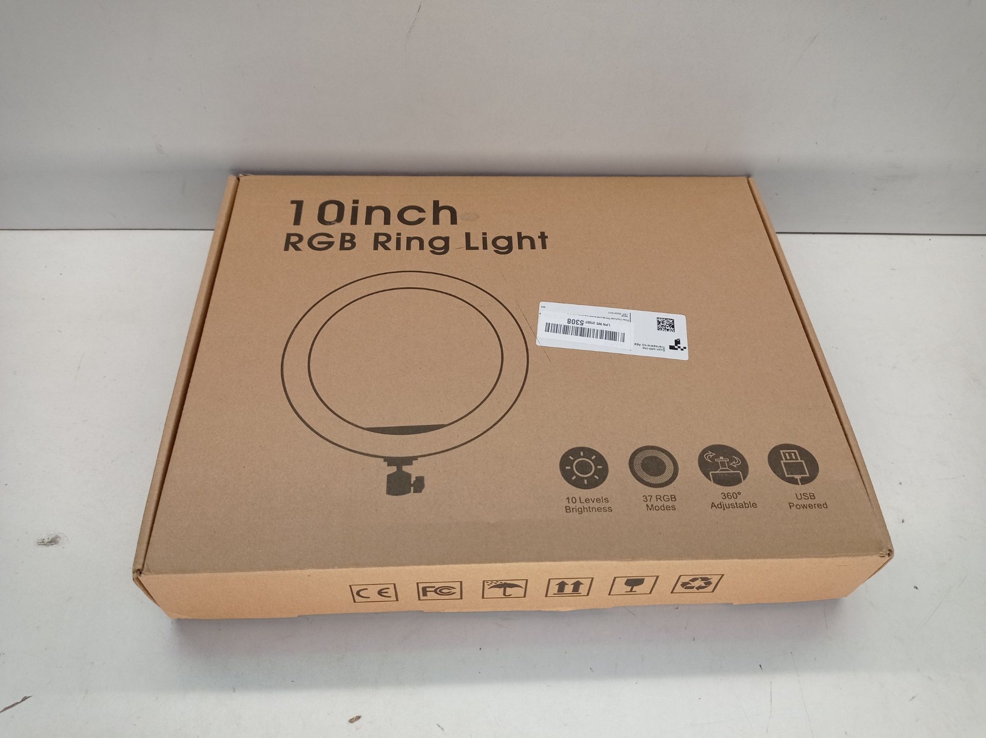 RRP £23.96 Ring Light with Tripod Stand & Phone Holder - Image 2 of 2