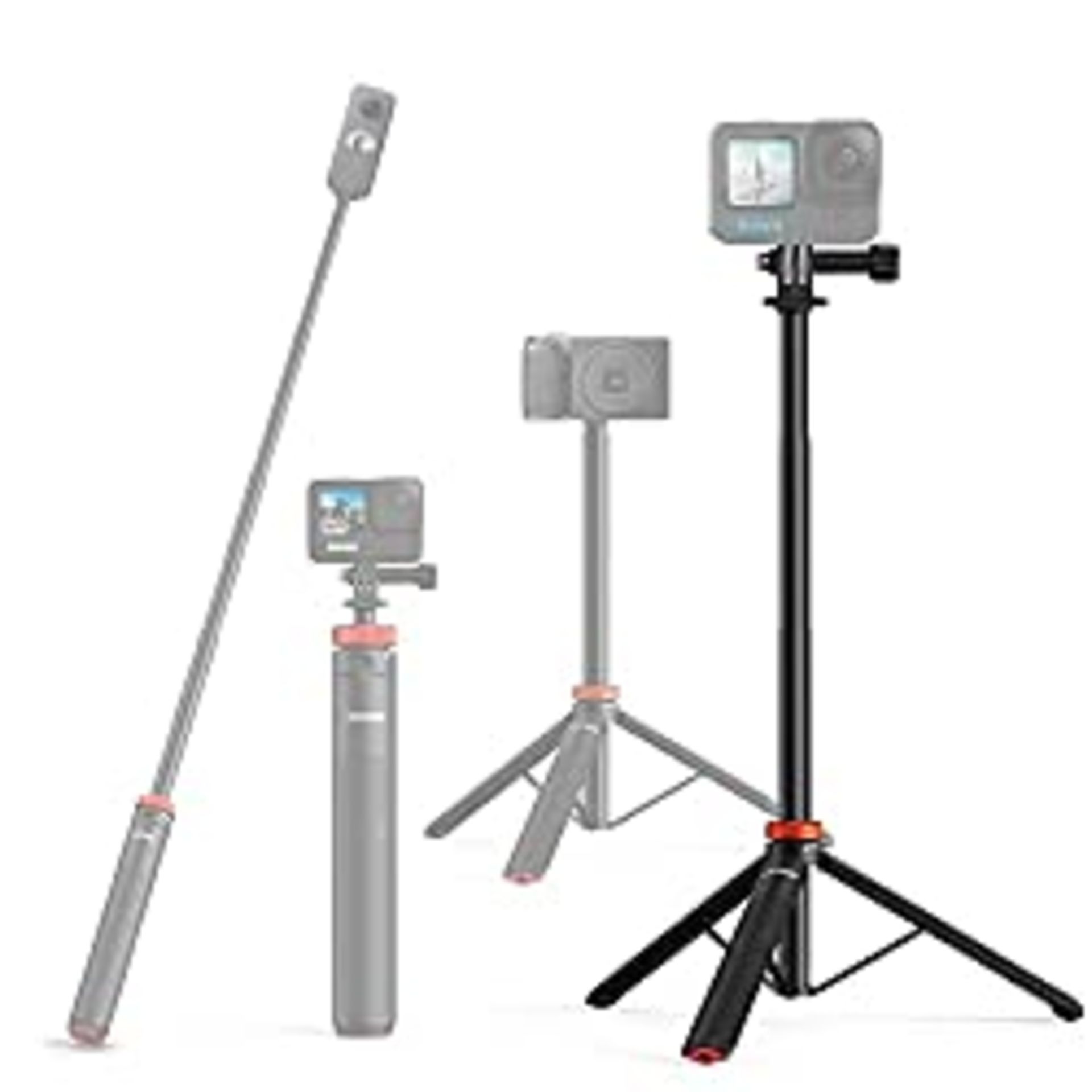 RRP £29.78 Vkesen Tripod Stand with Extension Selfie Stick for GoPro