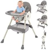 RRP £74.20 High Chair for Babies & Toddlers 3in1 Convertible Baby