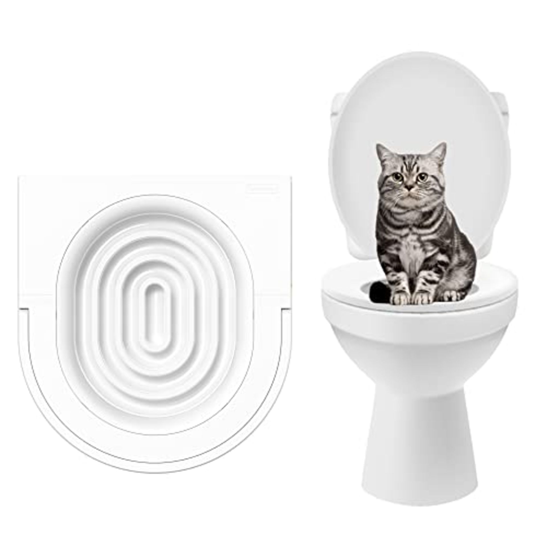 RRP £33.10 Readaeer Cat Toilet Training Kit - Train Your Cat to Use The Toilet