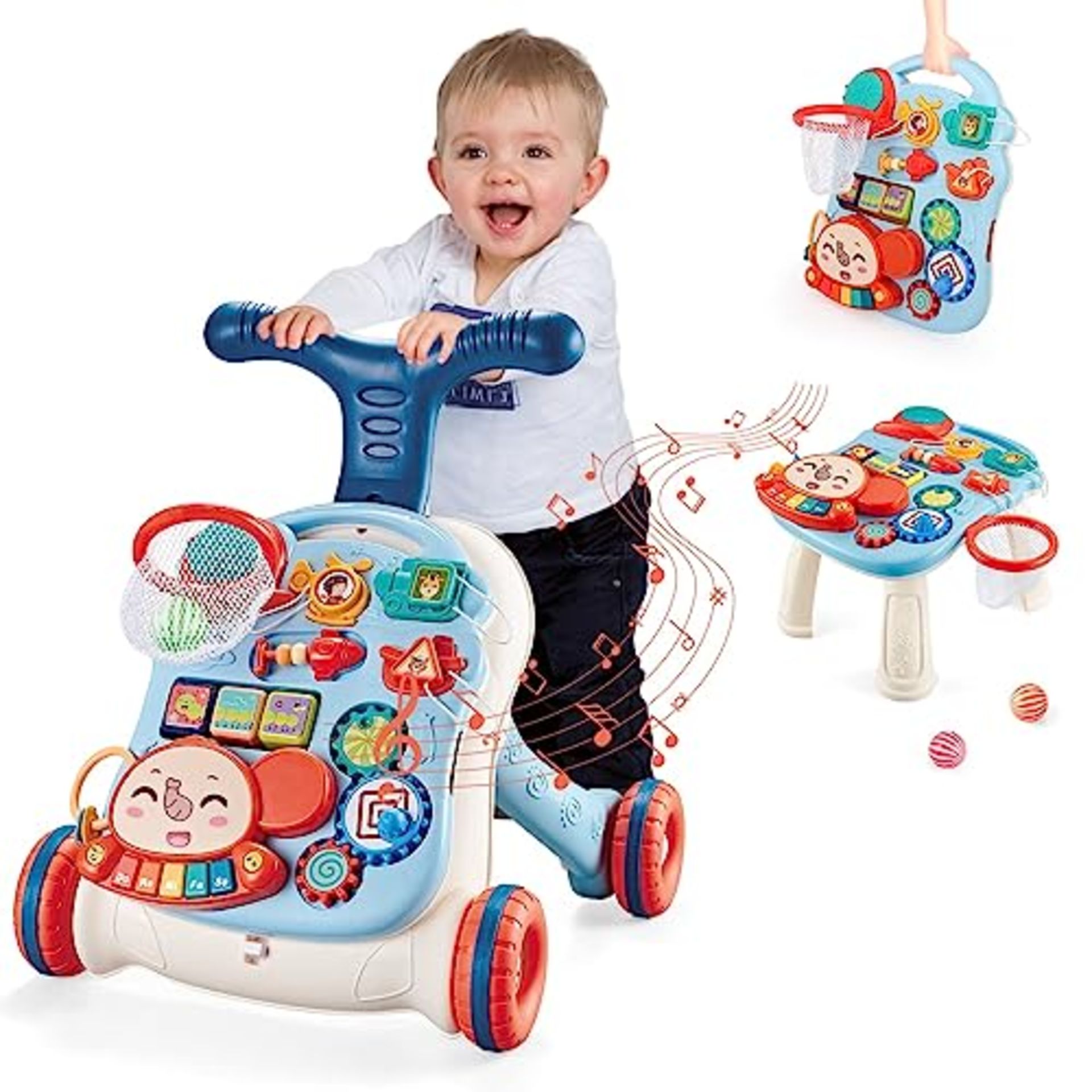 RRP £45.65 Baby Walker 3in1 Sit-to-Stand Learning Walker Kids