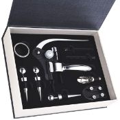 RRP £19.40 Faburo 9PSC Wine Accessories Gift Set with Box