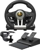 RRP £93.74 PXN V3 Pro Gaming Steering Wheel with Pedals - 180 Wheel