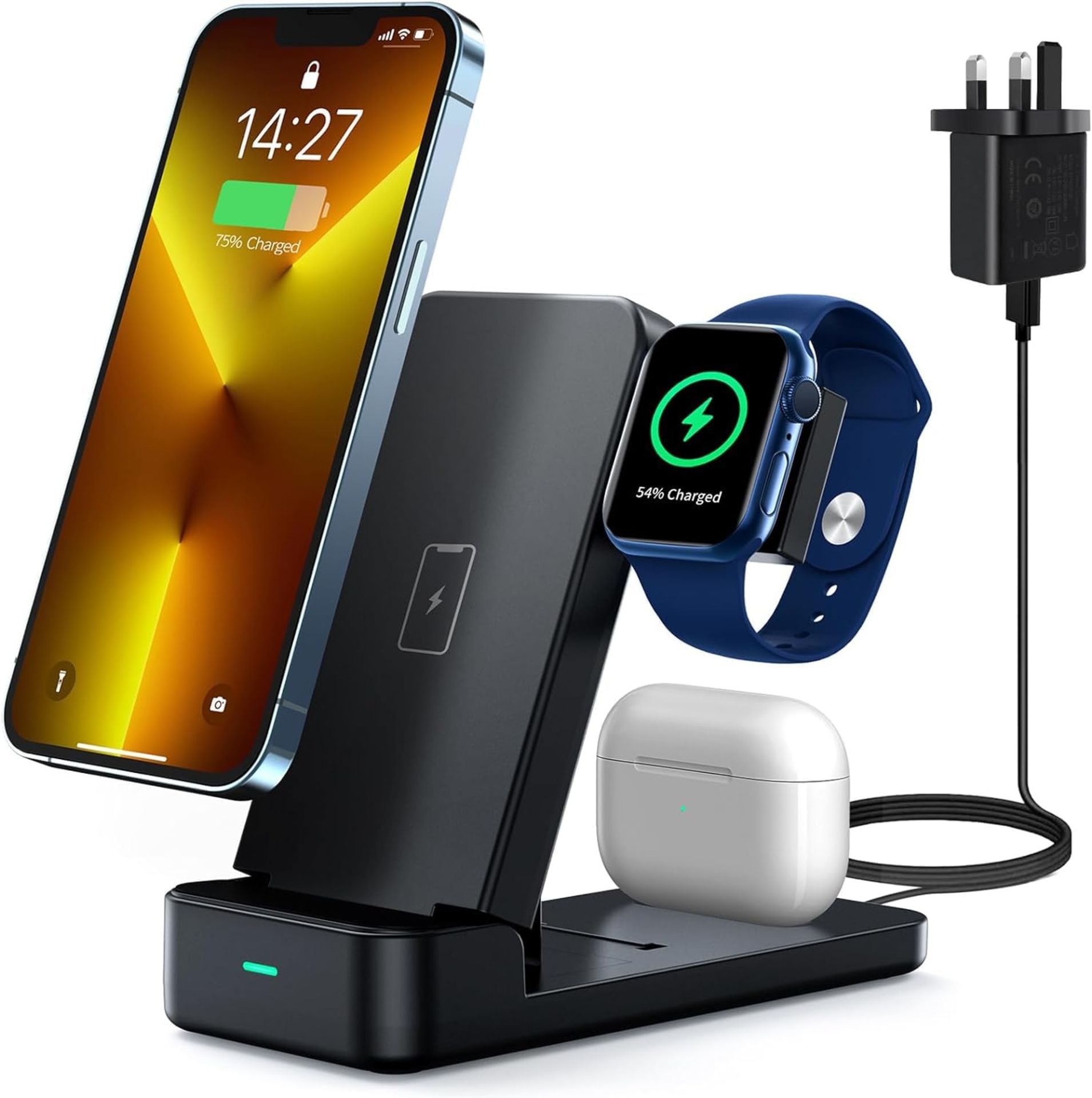 RRP £31.95 3 in 1 Wireless Charging Station