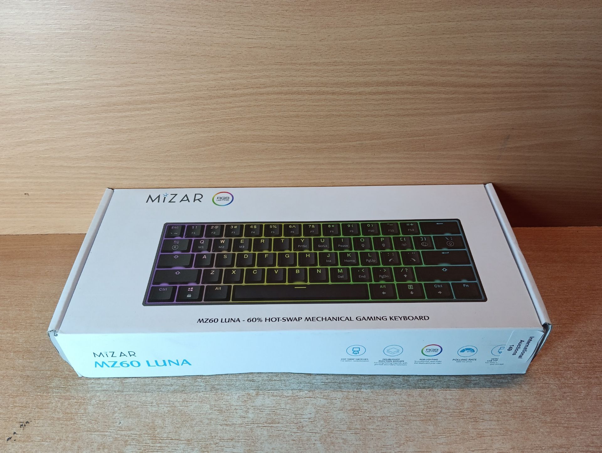 RRP £67.11 HK GAMING GK61 Mechanical Gaming Keyboard 60 Percent - Image 2 of 2