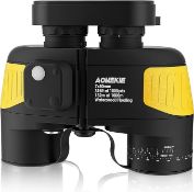 RRP £116.96 Aomekie Marine Binoculars 7x50 for Adults BAK4 Compass