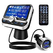 RRP £27.39 Clydek Bluetooth FM Transmitter for Car