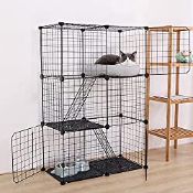 RRP £68.53 MYOYAY 3 Tier Pet Playpen DIY Small Animal Cage Guinea