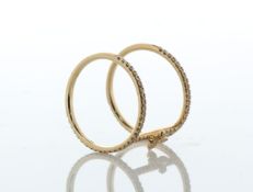 18ct Rose Gold Diamond Double Elise Dray Ring 0.75 Carats - Valued By AGI £3,650.00 - This