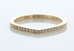 18ct Rose Gold Diamond Tear Shape Ring 0.50 Carats - Valued By AGI £3,000.00 - A full set eternity