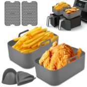 RRP £14.82 Silicone Pot For Ninja Dual Air Fryer