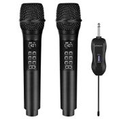 RRP £52.50 Kithouse Wireless Microphone Rechargeable Dual Microphones