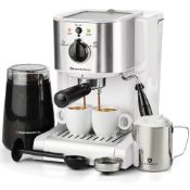 RRP £170.11 7 Pc All-in-One Espresso & Cappuccino Maker Machine
