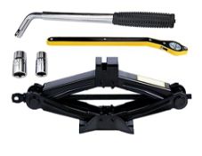 RRP £39.95 Scissor Jack for Car 2 Tons Tire Jack Tool Kit with