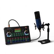 RRP £77.88 RUBEHOOW Condenser Microphone Kit Streaming Device