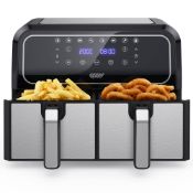 RRP £114.15 Innsky Dual Zone Hot Air Fryer Double Chamber 8L