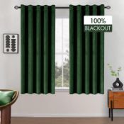 RRP £38.43 MIULEE Velvet Curtains 100% Blackout Thermal Insulated