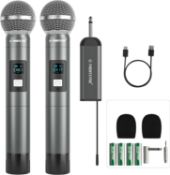 RRP £75.10 Phenyx Pro Dual Digital Wireless Microphone System
