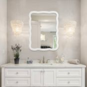 RRP £54.42 YOSHOOT Bathroom Wave Mirror