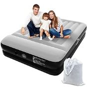 RRP £77.62 Double Airbed with Built in Pump