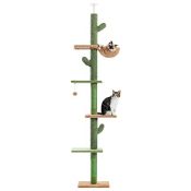 RRP £67.35 PAWZ Road Cactus Cat Tree Floor to Ceiling Cat Tower