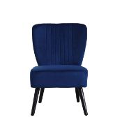 RRP £89.04 Neo Crushed Velvet Shell Scallop Accent Occasional