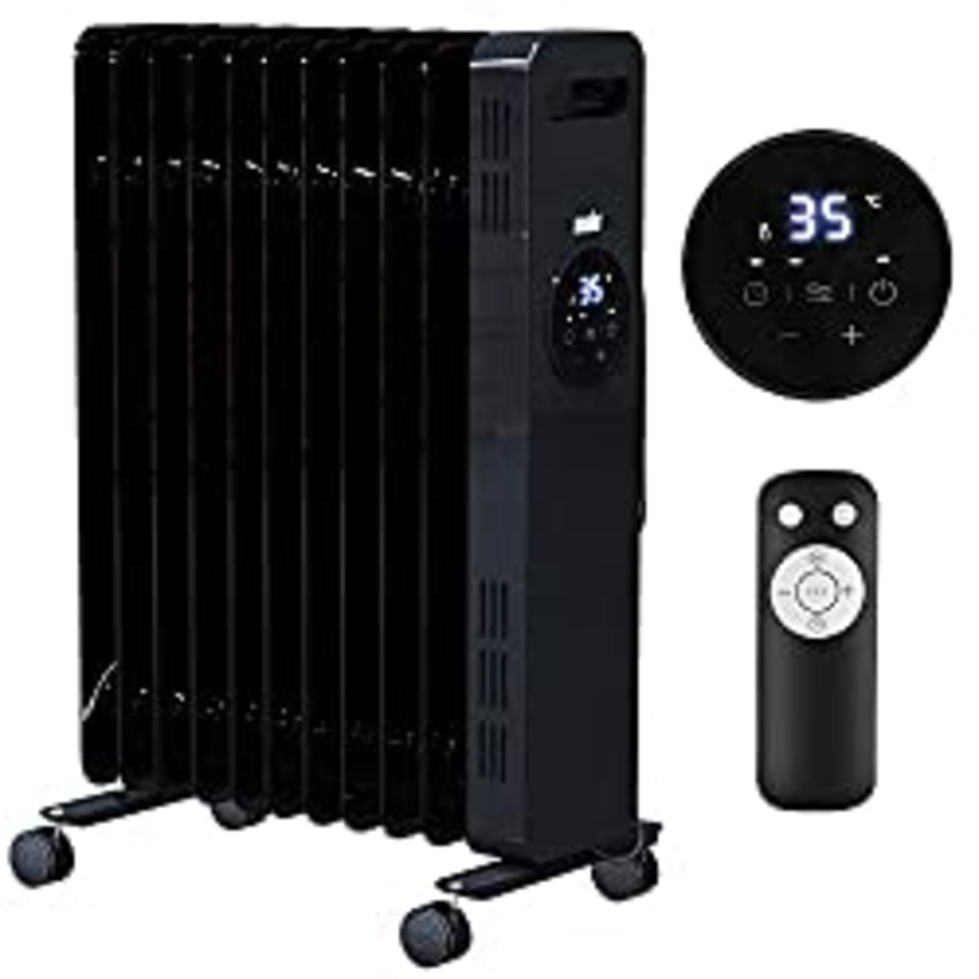 RRP £114.13 ANSIO Oil Filled Radiator Heater 11 Fins 2300W with Remote