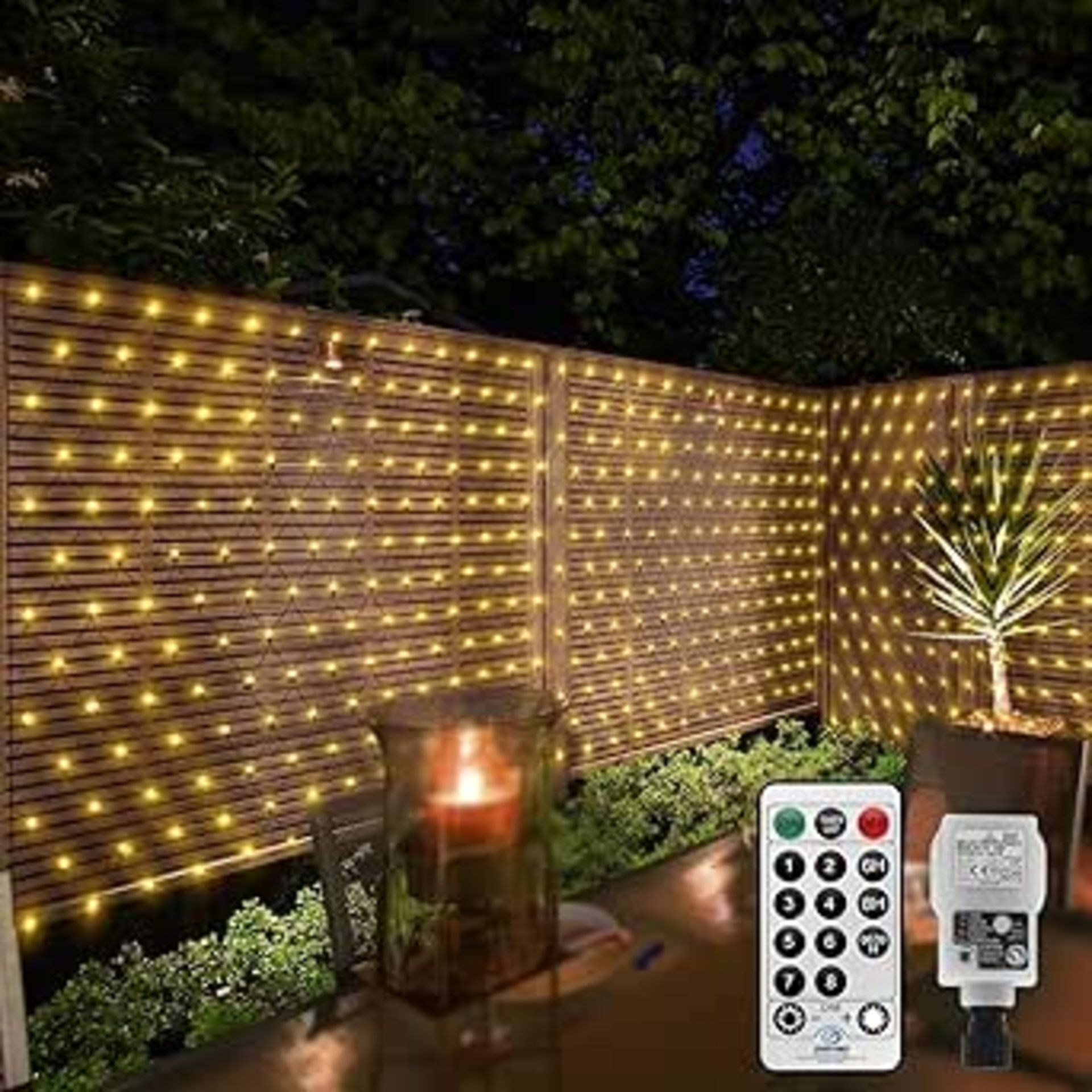 RRP £20.45 CORST 3M X 2M Net Fairy Lights Mains Powered