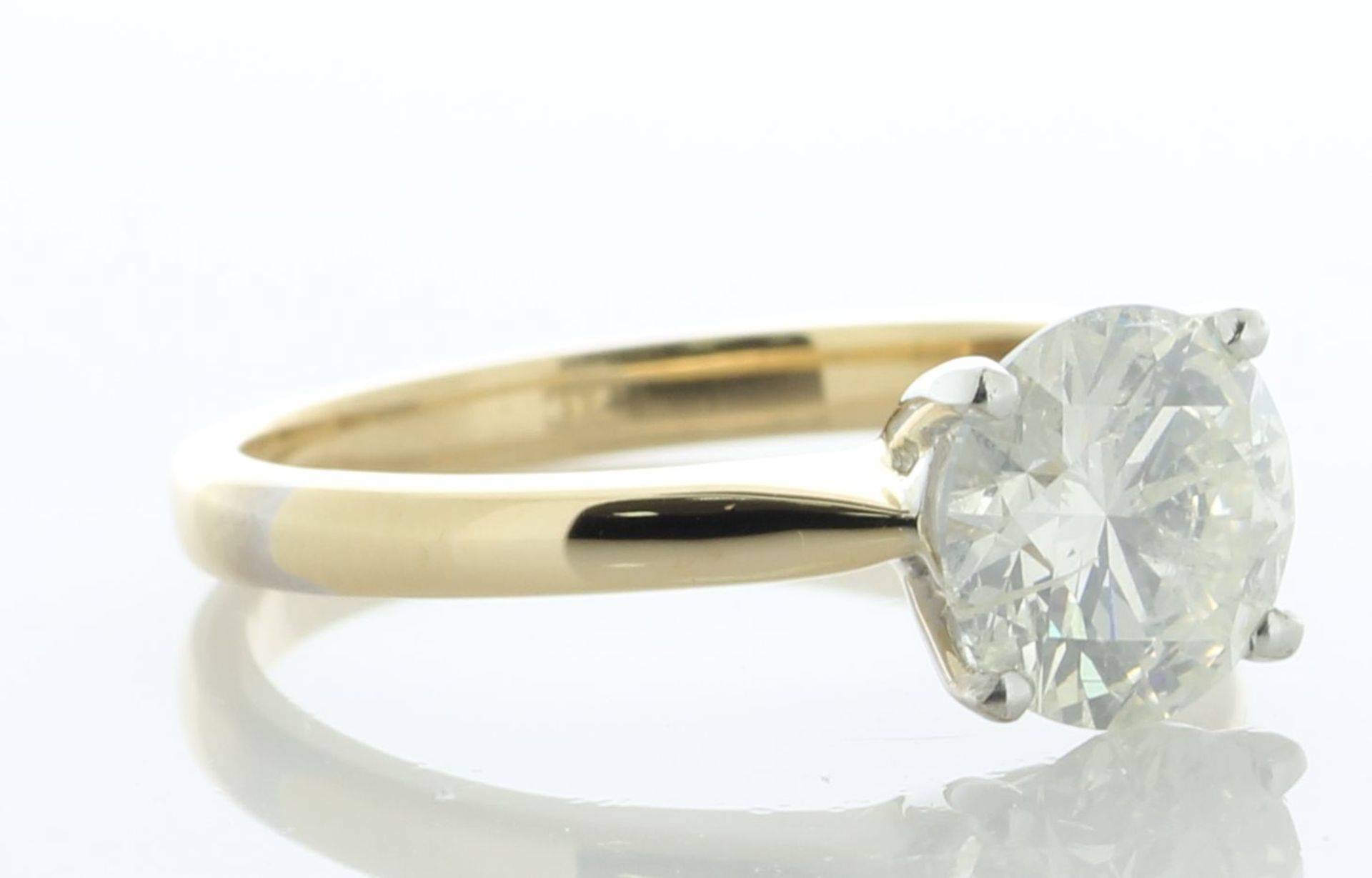 18ct Yellow Gold Single Stone Prong Set Diamond Ring 1.58 Carats - Valued By IDI £16,750.00 - A 1.58 - Image 2 of 5