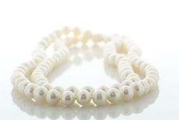 36 inch Round Freshwater Cultured 8.5 - 9.0mm Pearl Necklace - Valued By AGI £645.00 - 8.5 - 9.0mm