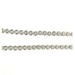 Platinum Tennis Diamond Collarate 2.00 Carats - Valued By IDI £22,750.00 - One hundred and three