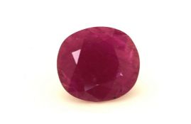 Loose Oval Ruby 8.76 Carats - Valued By GIE £12,850.00 - Colour-Red, Clarity-SI, Certificate