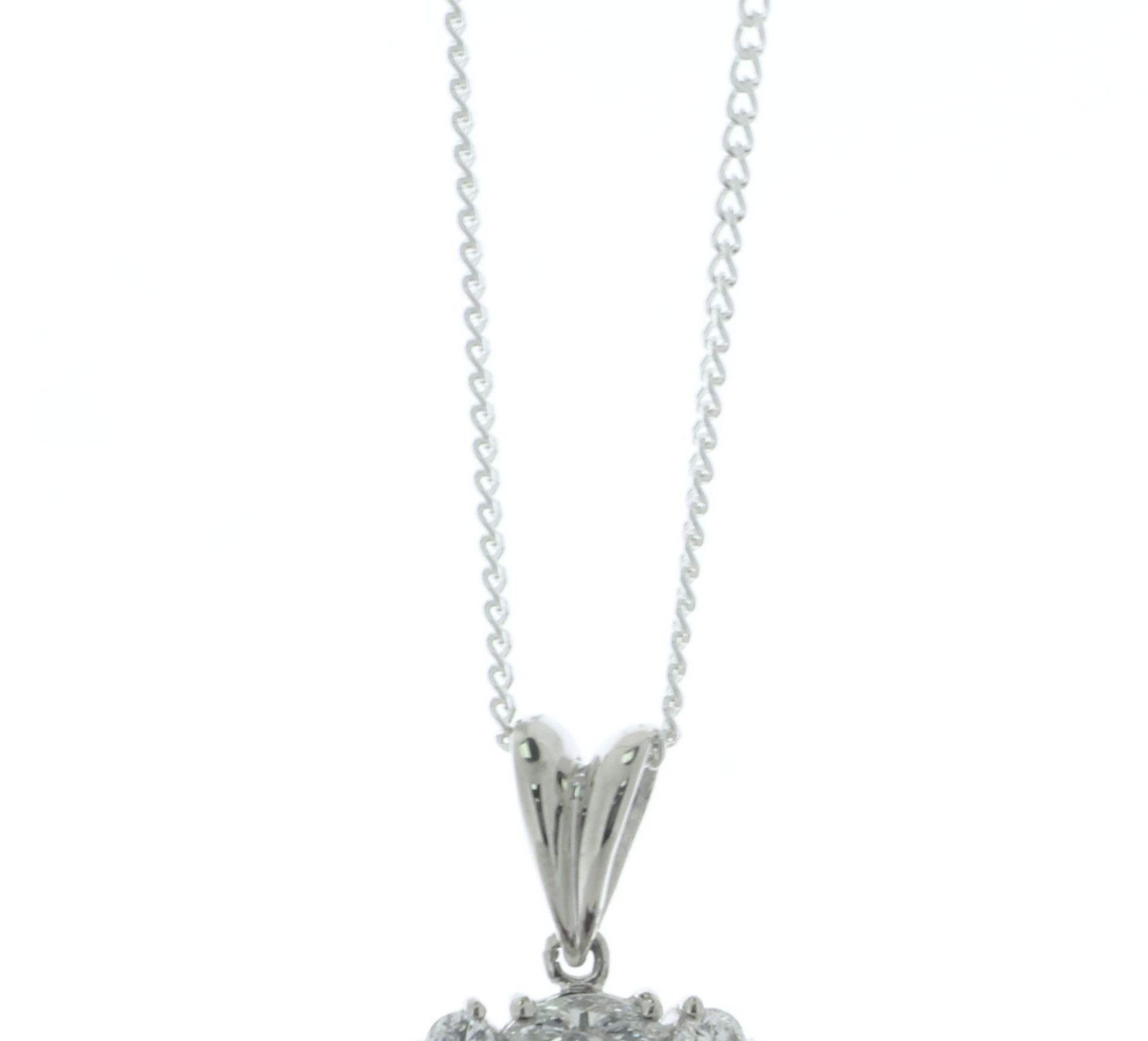 Platinum Diamond And Almadine Garnet Pendant (G3.67) 0.93 Carats - Valued By IDI £15,590.00 - A - Image 2 of 5