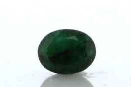 Loose Oval Emerald 3.59 Carats - Valued By GIE £7,195.00 - Colour-Emerald Green, Clarity-SI,