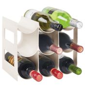 RRP £26.82 mDesign Wine Rack Water and Wine Bottle Holder for Worktops