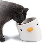 RRP £32.98 PURROOM Raised Cat Bowl 18 Deg tilt Cute Chick