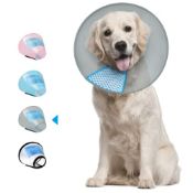 RRP £22.03 Supet Dog Cone Adjustable Pet Cone Pet Recovery Collar