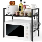 RRP £26.25 BTGGG Microwave Shelf 2 Tier Metal Microwave Oven Rack