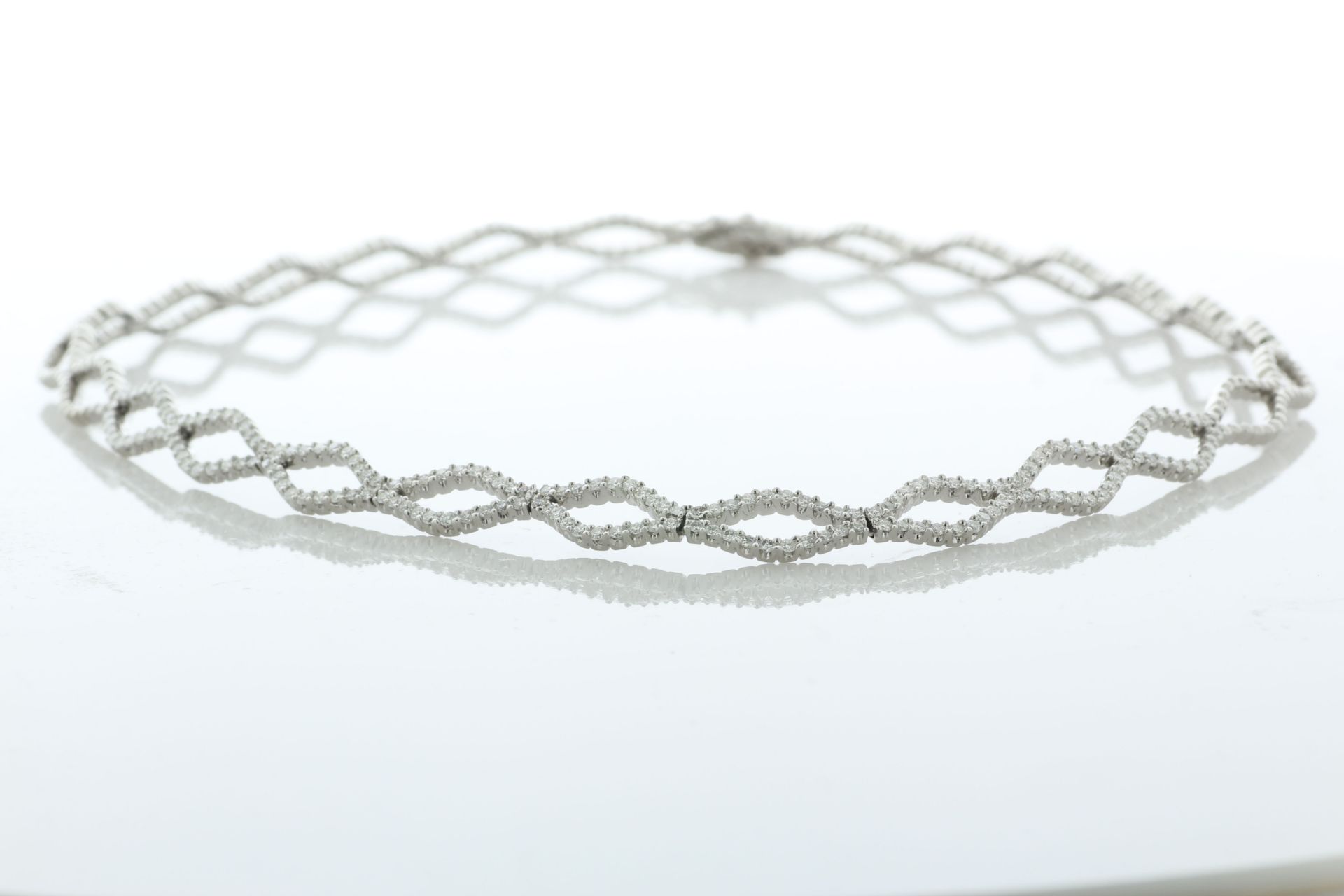 18ct White Gold Ladies Diamond Choker 2.16 Carats - Valued By AGI £14,950.00 - a stunning double - Image 2 of 5
