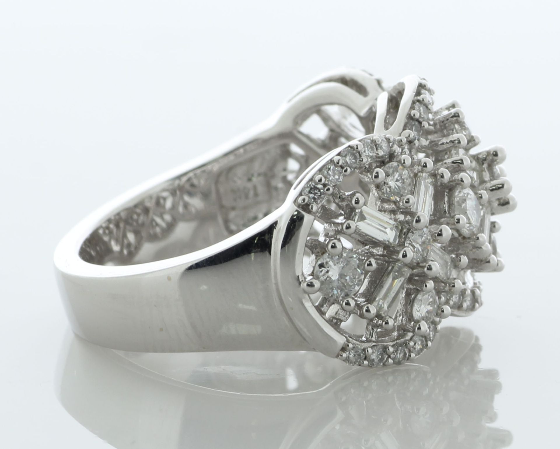 14ct White Gold Diamond Half Eternity Ring 1.00 Carats - Valued By AGI £5,995.00 - A stunning - Image 3 of 5