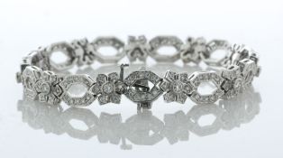 14ct Gold Ladies Dress Diamond Bracelet 4.00 Carats - Valued By AGI £9,650.00 - A stunning diamond