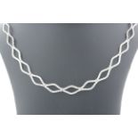 18ct White Gold Ladies Diamond Choker 2.16 Carats - Valued By AGI £14,950.00 - a stunning double