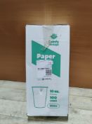 RRP £14.82 Comfy Package [100 Pack] 10 oz.-300 ml White Paper Hot Cups, Coffee & Tea Cups